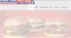 Desktop Screenshot of metrodiningdelivery.com